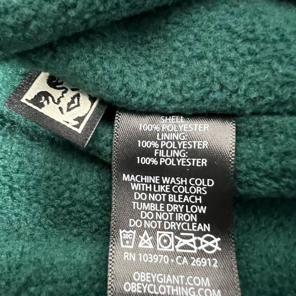 Obey Bunker multi-color drip camo jacket Size M Women’s Full Zip - Picture 6 of 9